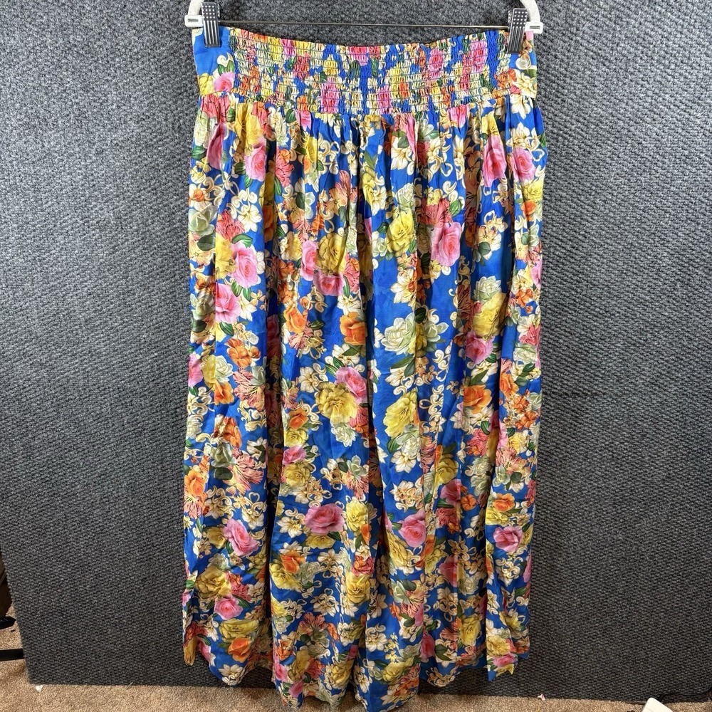 New Johnny Was PAULINE PALAZZO CROPPED PANT Floral Women's Size 1X Silk Blend - Picture 3 of 9